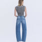 Back product images of Durability - High Rise Crop Barrel Jeans