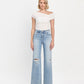 Front product images of Refulgent - High Rise Clean Cut Hem Wide Leg Jeans