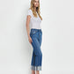 Daphne - High Rise Cuffed Straight Jeans