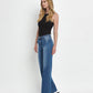 Left 45 degrees product image of Secure - Mid Rise Full Length Wide Leg Jeans