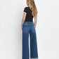 Back product images of Brilliance - Super High Rise Cuffed Baggy Wide Leg Jeans