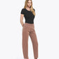 Right 45 degrees product image of Brown - Super High Rise Slim Barrel Jeans