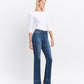 Right 45 degrees product image of Snowdrop - High Rise Trouser Hem Bootcut Jeans