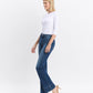Left 45 degrees product image of Snowdrop - High Rise Trouser Hem Bootcut Jeans