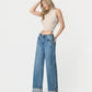 Left 45 degrees product image of Shine - High Rise Cuffed Panel Baggy Wide Leg Jeans