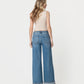 Back product images of Shine - High Rise Cuffed Panel Baggy Wide Leg Jeans
