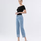 Left 45 degrees product image of Jude - High Rise Cuffed Crop Straight Jeans