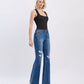 Right side product images of Cadence - High Rise Distressed Classic Flare Jeans
