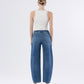 Trasimeno - High Rise Barrel Jeans