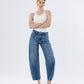 Trasimeno - High Rise Barrel Jeans