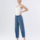 Trasimeno - High Rise Barrel Jeans