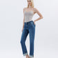 Left 45 degrees product image of Nico - High Rise Cuffed Straight Jeans