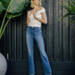 editorial image of Allison - High Rise Full Length Bootcut Jeans
