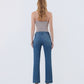 Back product images of Laurie - High Rise Seamless WB Trouser Hem Kick Flare Jeans