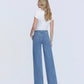 Back product images of Lush Life - Super High Rise Tie Waistband Wide Leg Jeans