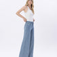 Right 45 degrees product image of Valerie - Super High Rise Full Length Palazzo Jeans