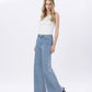 Left 45 degrees product image of Valerie - Super High Rise Full Length Palazzo Jeans