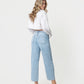 Back product images of Charm - High Rise Wide Barrel Jeans