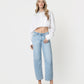 Front product images of Charm - High Rise Wide Barrel Jeans
