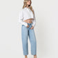 Right 45 degrees product image of Charm - High Rise Wide Barrel Jeans