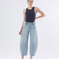Front product images of Marvelousness - High Rise Front Seam Extreme Wide Barrel Jeans