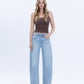 Front product images of Stellarly - Super High Rise Crop Barrel Jeans