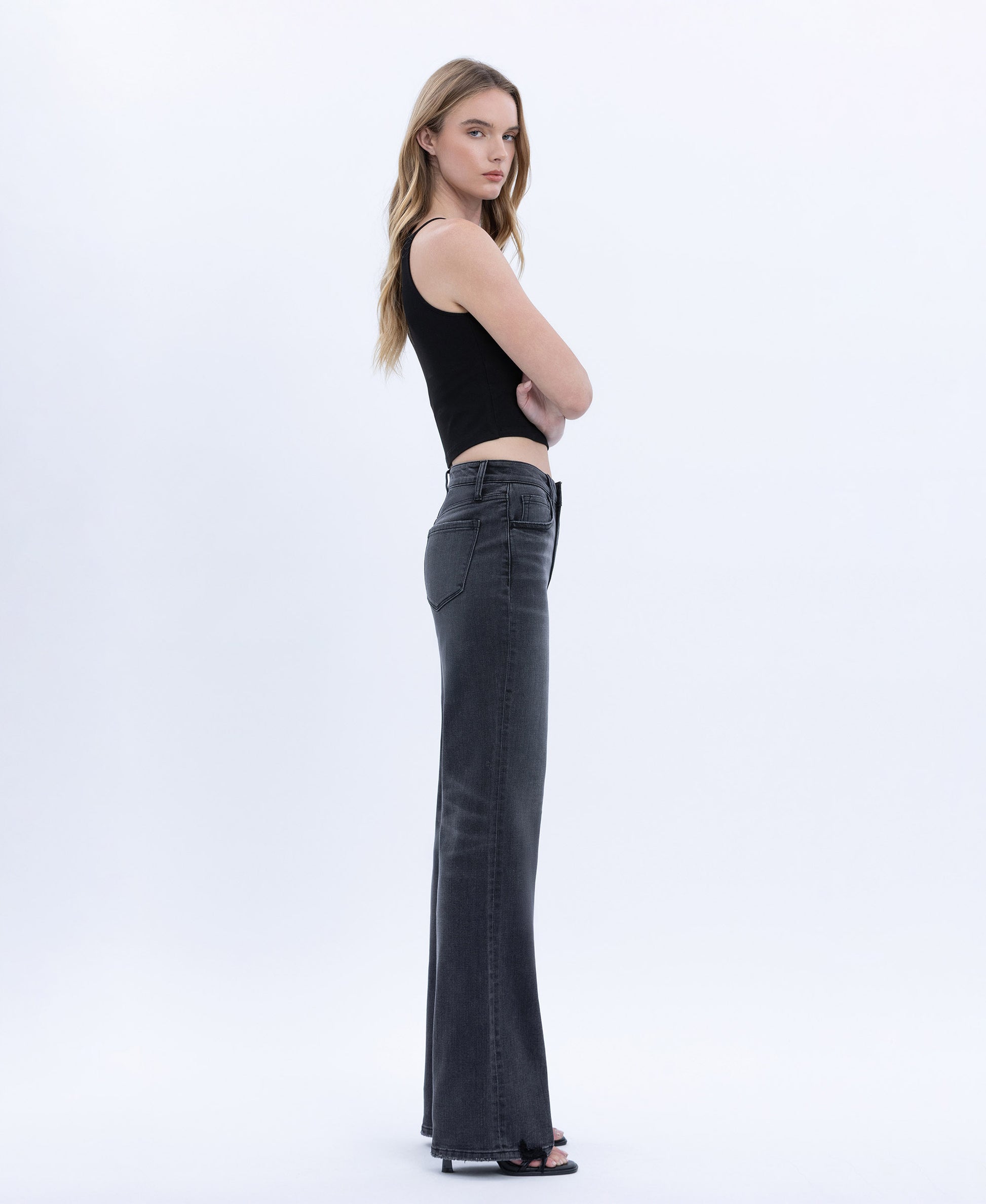 Right side product images of Angelic - High Rise Vintage Flare Jeans