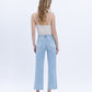 Back product images of Reverent - High Rise Crop Slim Wide Leg Jeans