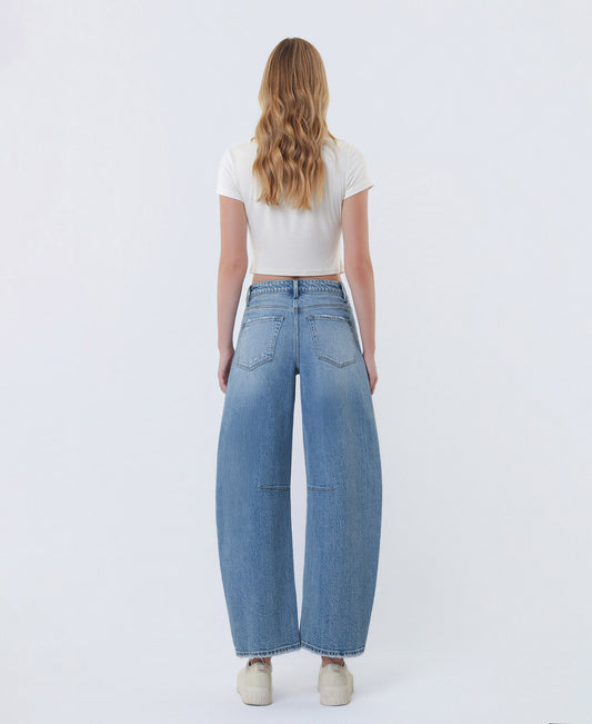 Back product images of Loveit - Super High Rise Horseshoe Barrel Jeans