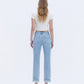 Back product images of Felicious - High Rise Cuffed Baggy Straight Jeans