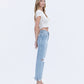 Felicious - High Rise Cuffed Baggy Straight Jeans