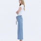 Left side product images of Valerie - High Rise Tie Waist Crop Palazzo Jeans