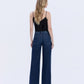Back product images of Uplifted Jewel - Super High Rise Full Length Wide Leg Jeans