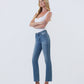 Left 45 degrees product image of Pure Radiance - Mid Rise Ankle Slim Straight Jeans