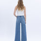 Back product images of Serene Promise - High Rise Comfort Waistband Crop Wide Leg Jeans