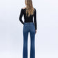 Back product images of Elegant Jewel - High Rise Full Length Bootcut Jeans