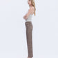 Left side product images of Fudge - High Rise Rhinestone Embellished Slim Wide Leg Jeans