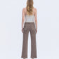 Back product images of Fudge - High Rise Rhinestone Embellished Slim Wide Leg Jeans