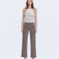 Front product images of Fudge - High Rise Rhinestone Embellished Slim Wide Leg Jeans