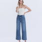 Front product images of Serendipity Light - High Rise Elastic Waistband Ankle Baggy Wide Leg Jeans