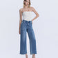 Right 45 degrees product image of Serendipity Light - High Rise Elastic Waistband Ankle Baggy Wide Leg Jeans