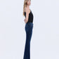 Right side product images of Uplifted Gleam - High Rise Seamless WB Raw Hem Bootcut Jeans