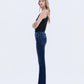 Left side product images of Uplifted Gleam - High Rise Seamless WB Raw Hem Bootcut Jeans
