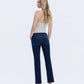Back product images of  Glorious Joy - Mid Rise Ankle Slim Straight Jeans