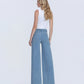 Back product images of Ethereal Promise - High Rise Tie Waist Crop Palazzo Jeans