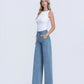 Left 45 degrees product image of Ethereal Promise - High Rise Tie Waist Crop Palazzo Jeans