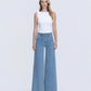 Front product images of Ethereal Promise - High Rise Tie Waist Crop Palazzo Jeans