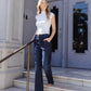 editorial image of Jubilant Reflections - Super High Rise Full Length Vintage Flare Jeans
