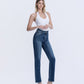 Right 45 degrees product image of Celestial Glow - High Rise Full Length Straight Jeans