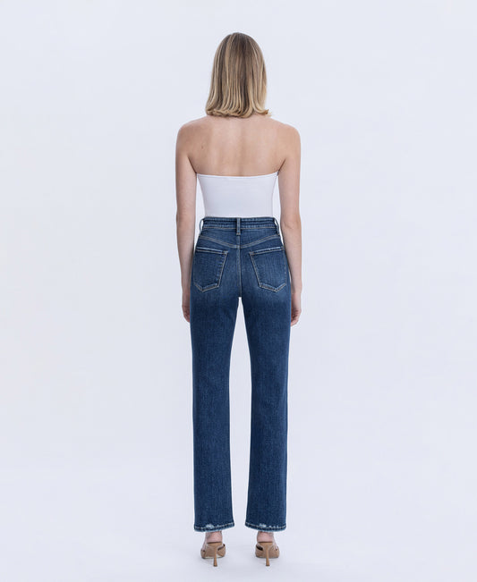 Back product images of Celestial Glow - High Rise Full Length Straight Jeans